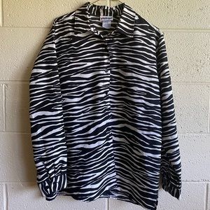 Vintage zebra print shirt